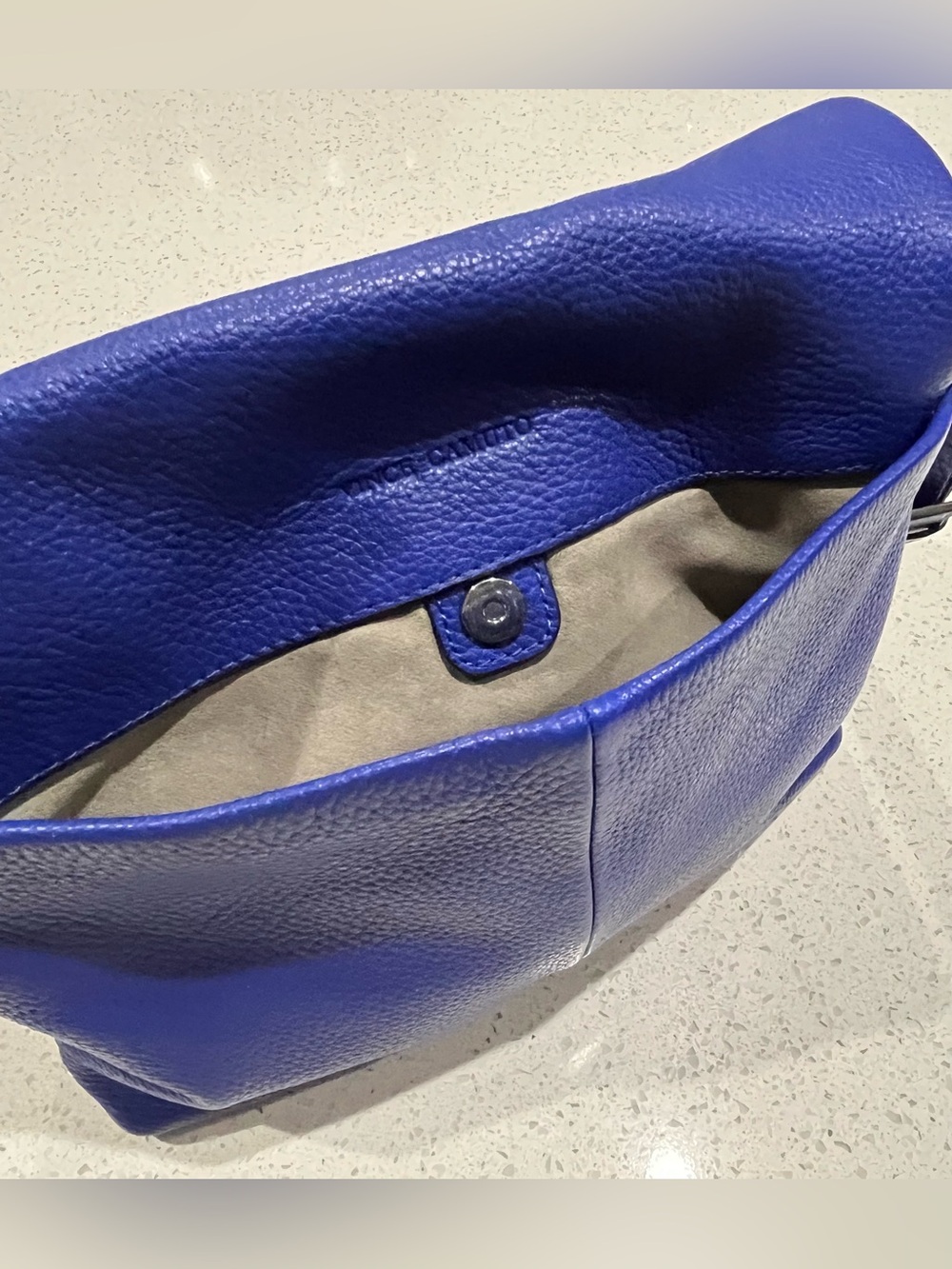 Vince Camuto Women's Leather Admiral Blue Crossbody Handbag Size Medium Purse - Picture 4 of 9